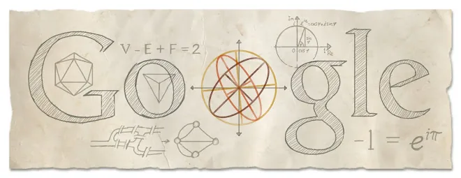 Euler's Sphere Google Doodle, 2013