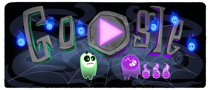 The Great Ghoul Duel Google Doodle, 2018