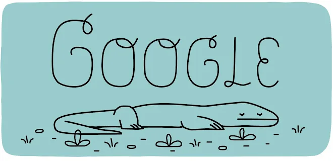 Komodo Dragon Quiz Google Doodle, 2017