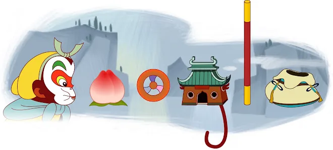 Monkey King Google Doodle, 2012