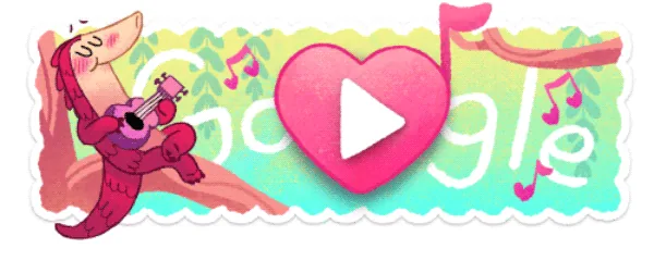 Pangolin Love Google Doodle, 2017