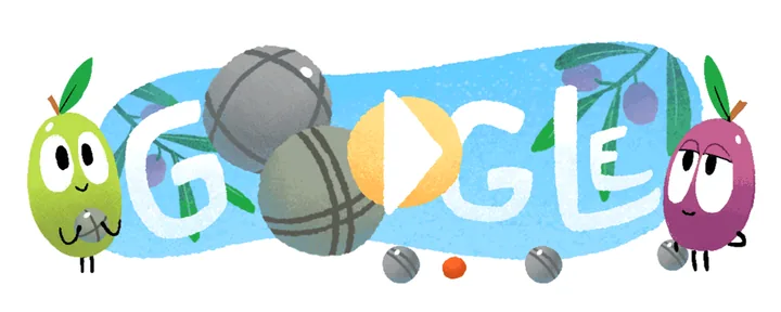 Pétanque Google Doodle, 2022