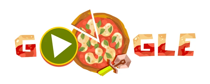 Celebrating Pizza Google Doodle, 2021