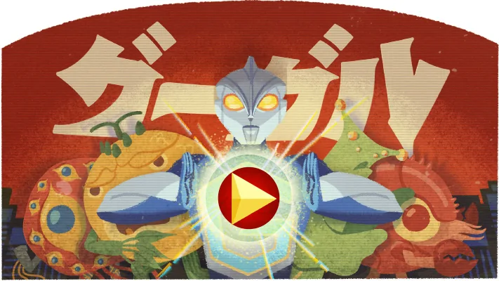 Tokusatsu Monster Movie Google Doodle, 2015