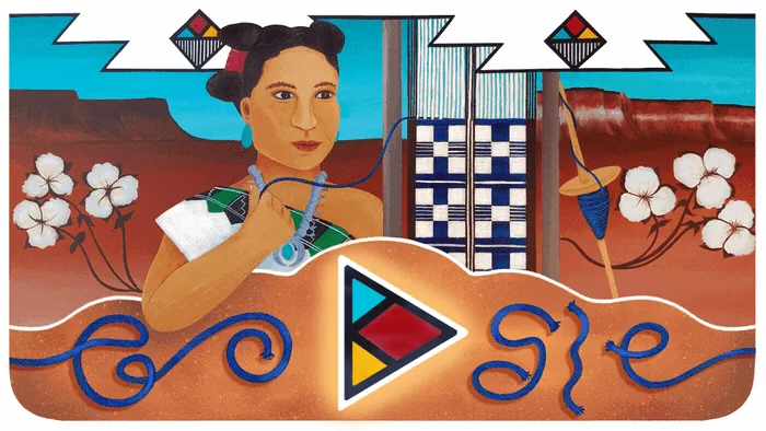 Zuni Weaving Google Doodle, 2021